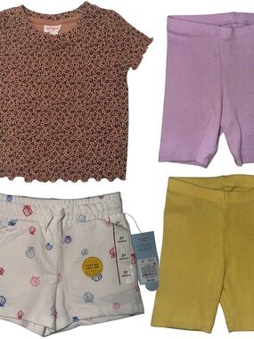 Toddler Girl Clothes Bundle Size 3T Cat & Jack
Summer Outfit Lot Tops & Shorts 4